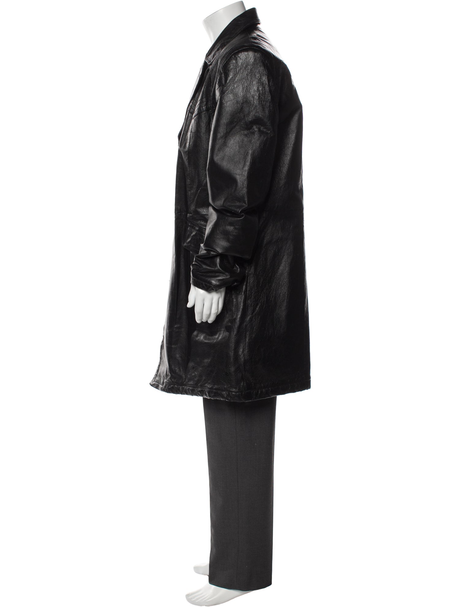 Diesel Leather Overcoat
