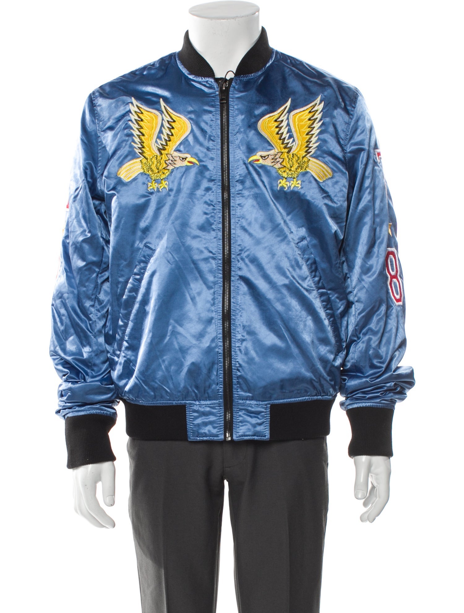 Diesel Colorblock Pattern Bomber Jacket