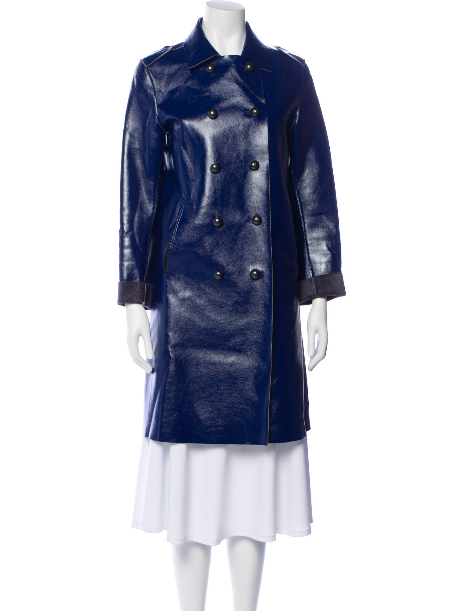 Diesel Leather Trench Coat