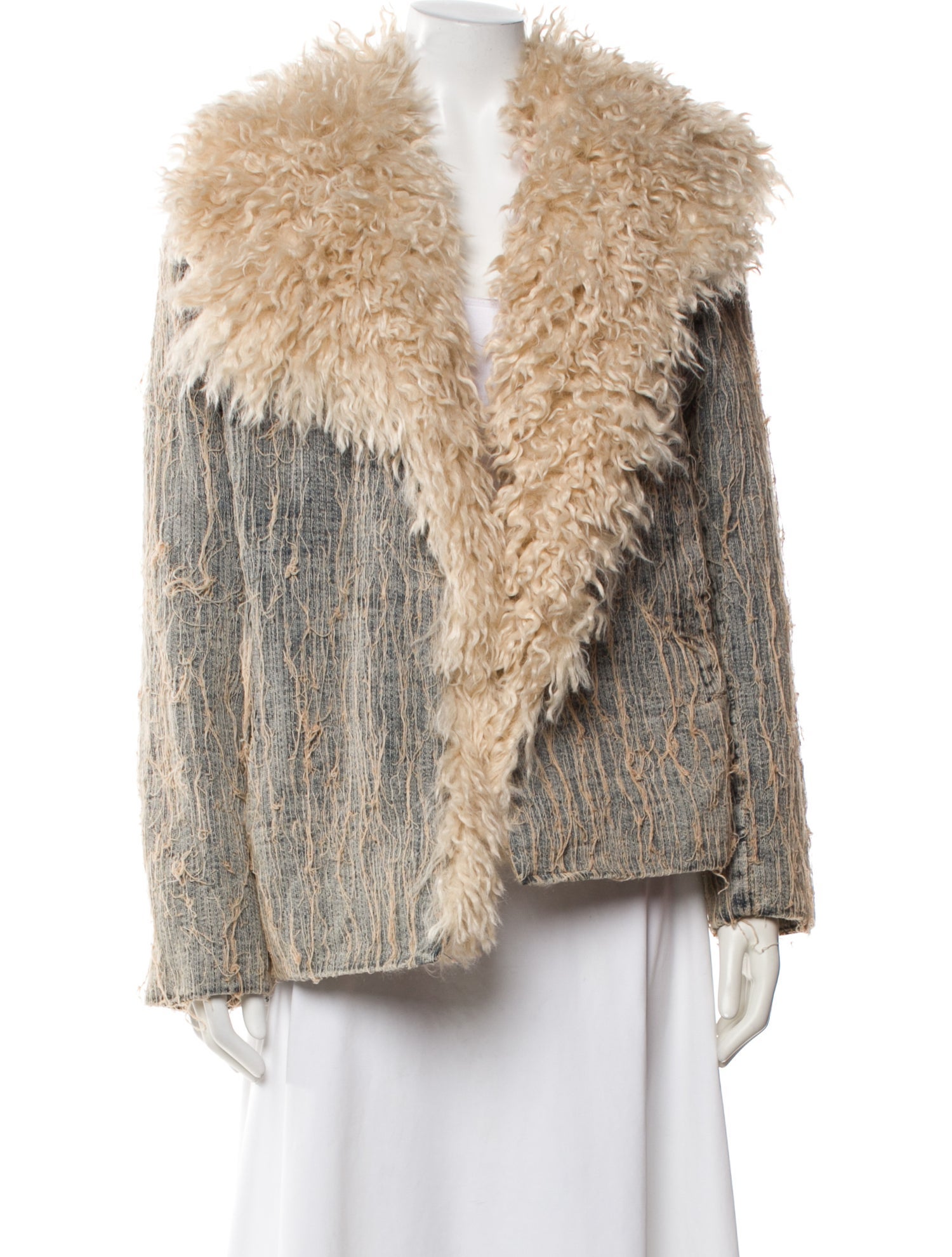 Diesel Printed Faux Fur Jacket w/ Tags