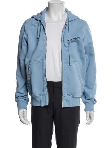 Pre-owned Diesel Open Front Long Sleeve Hoodie In Blue