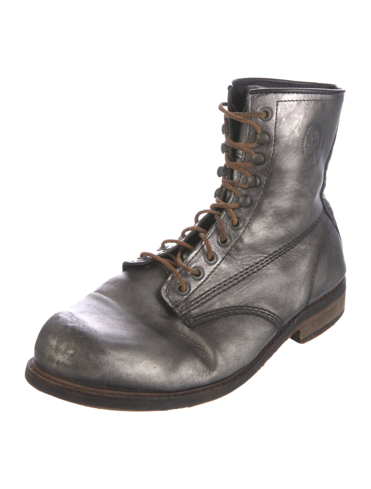Diesel Leather Combat Boots