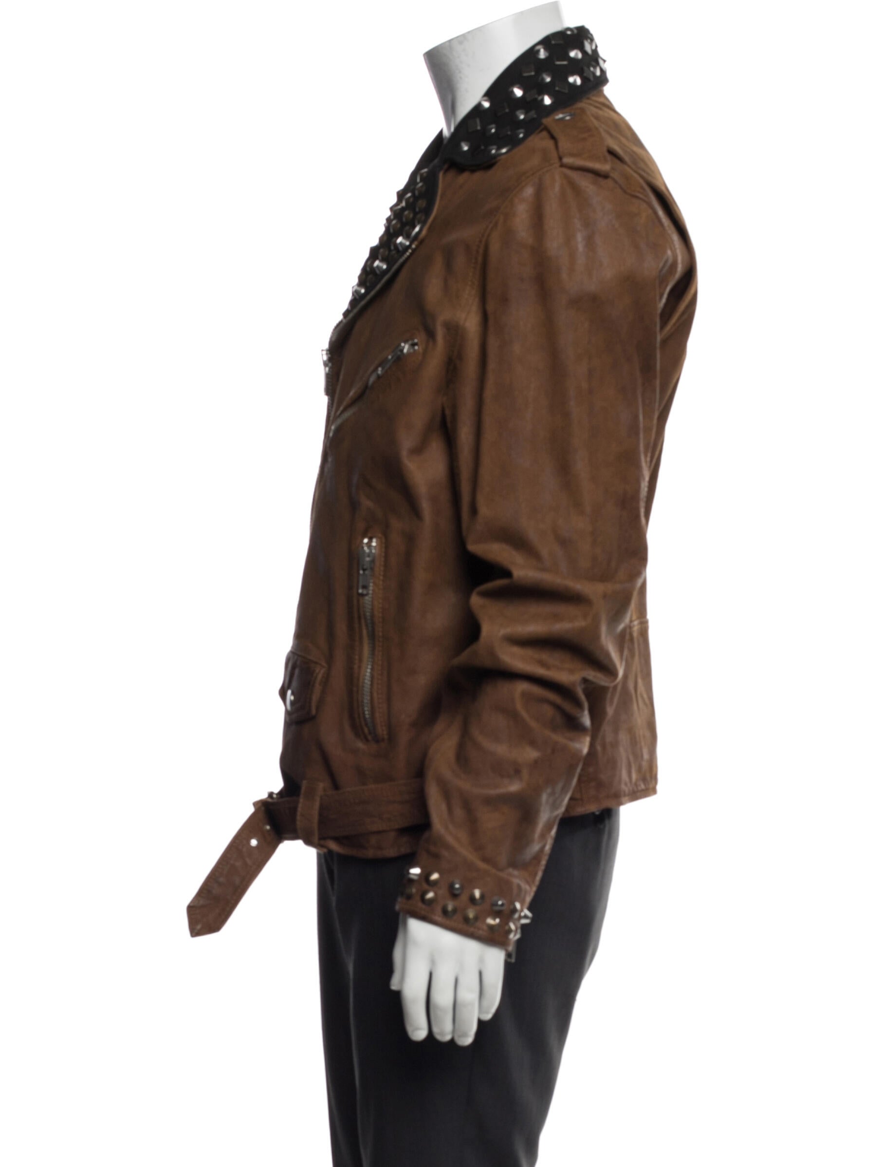 Diesel Goat Leather Moto Jacket