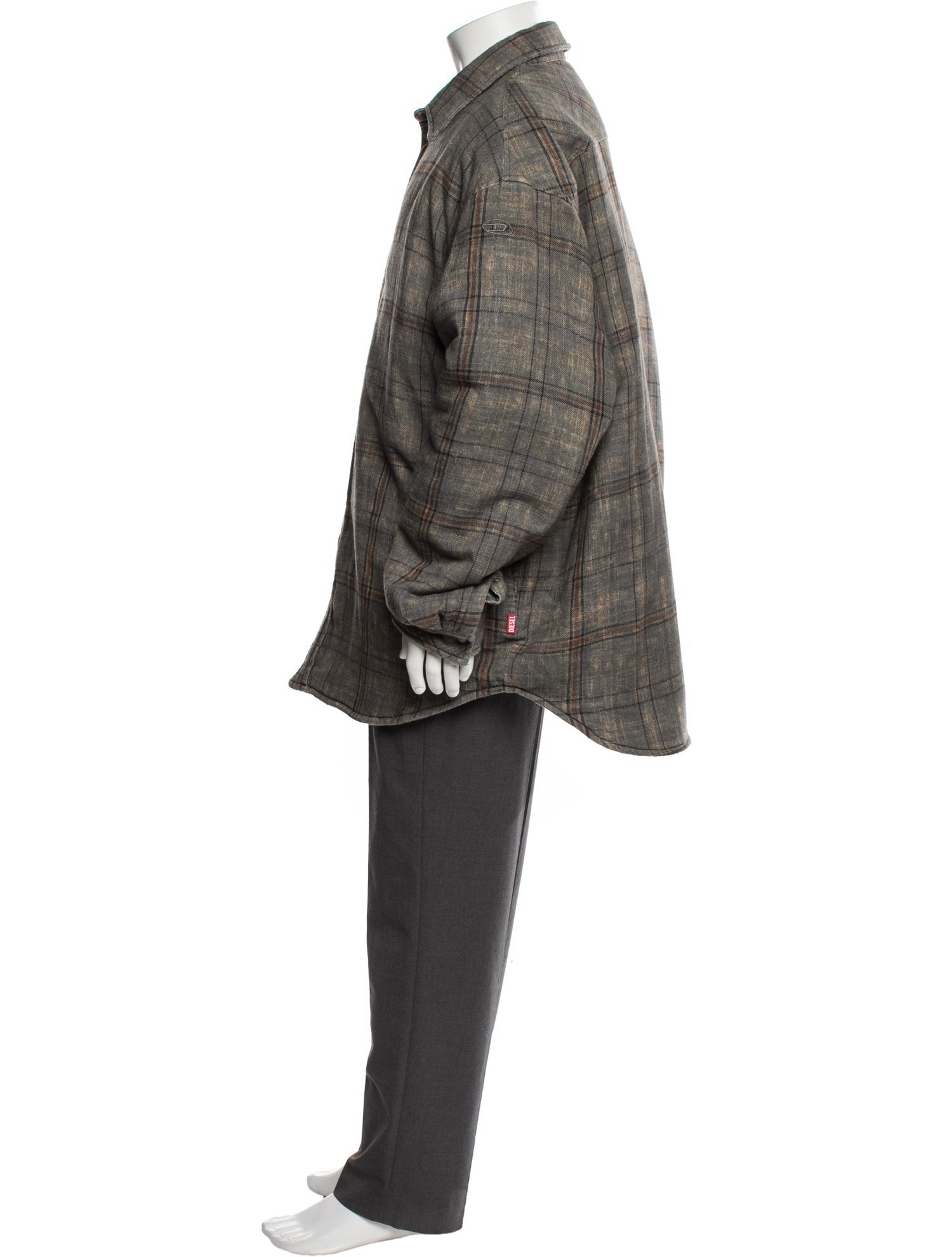 Diesel Plaid Print Jacket