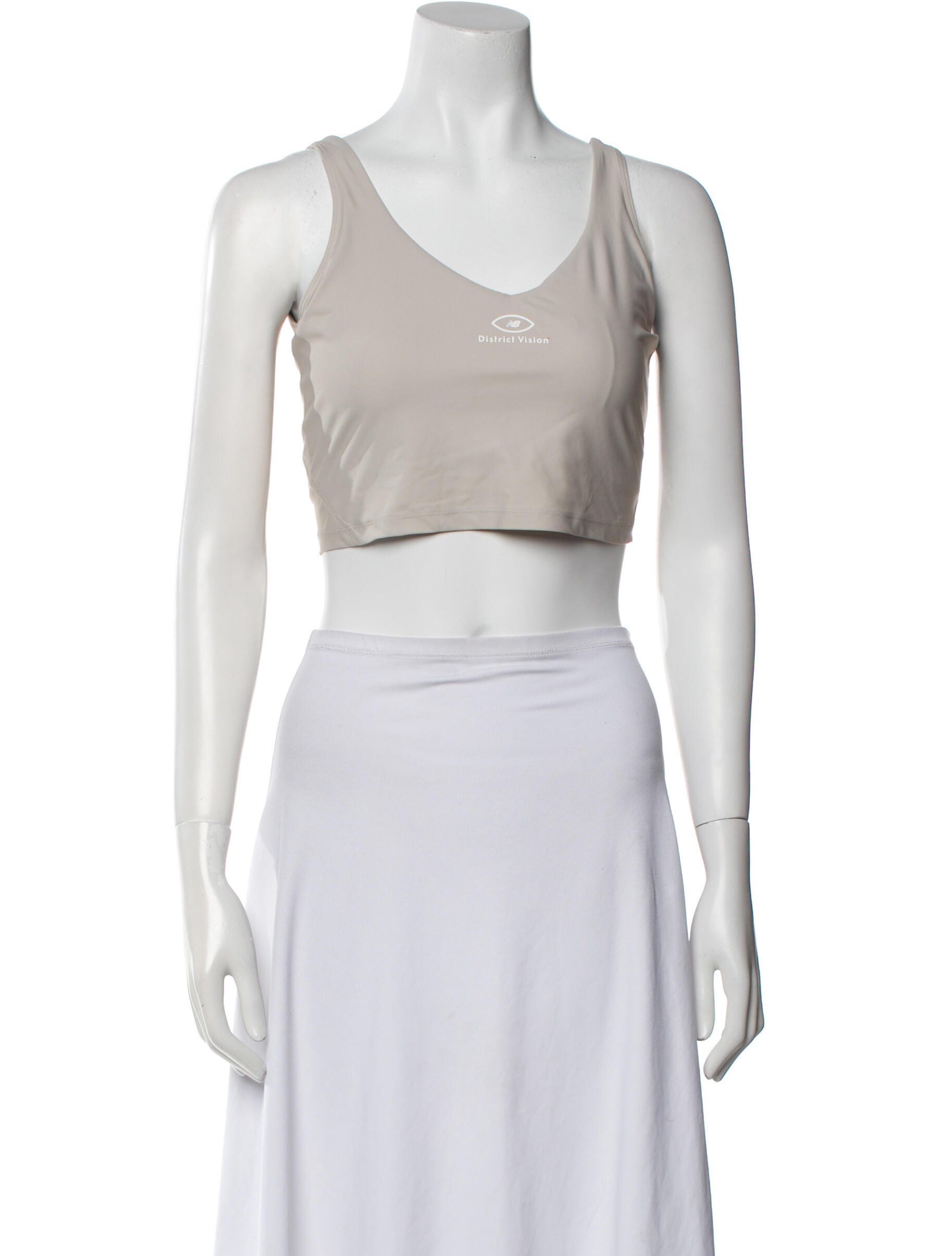 District Vision Scoop Neck Sleeveless Crop Top