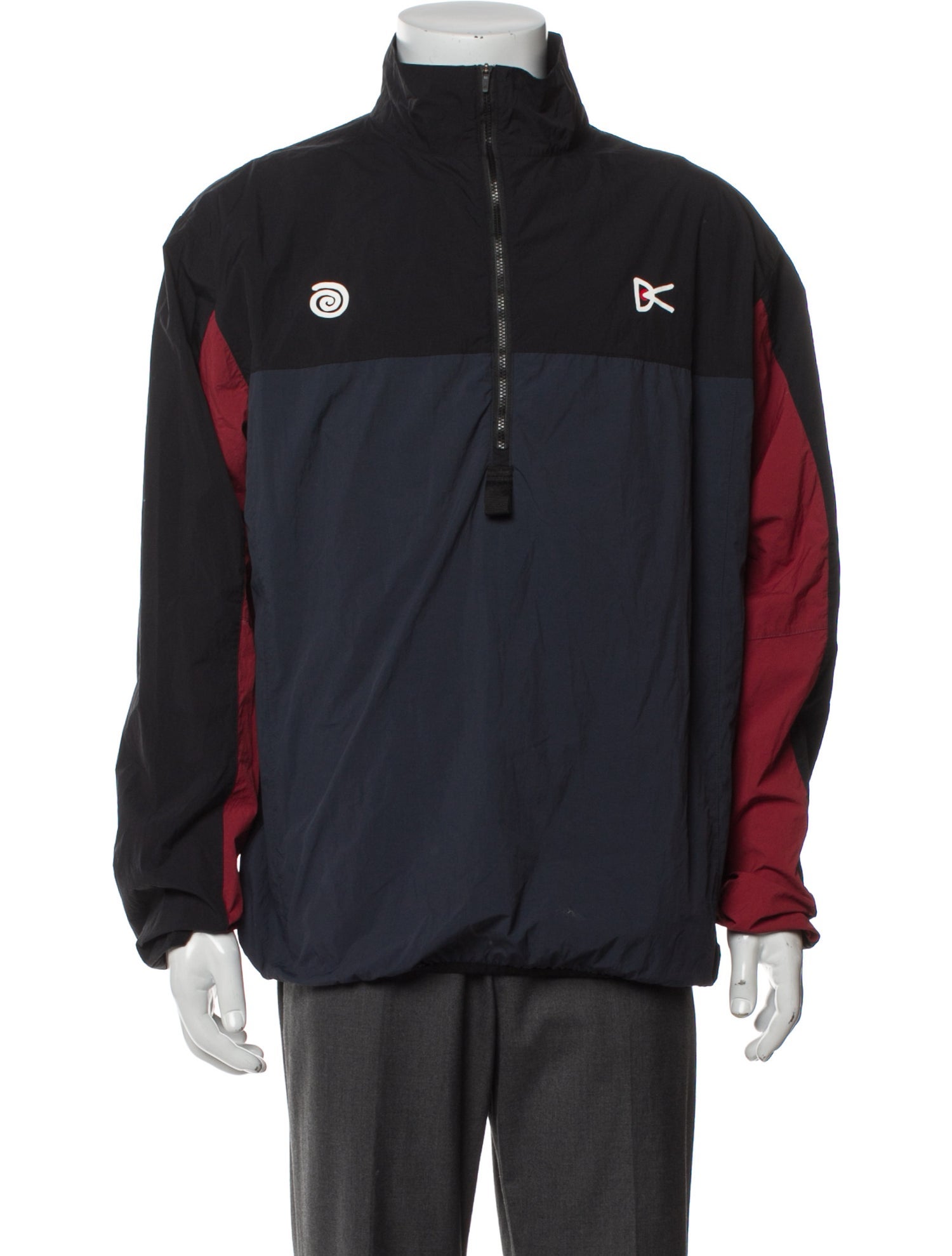 District Vision Colorblock Pattern Windbreaker