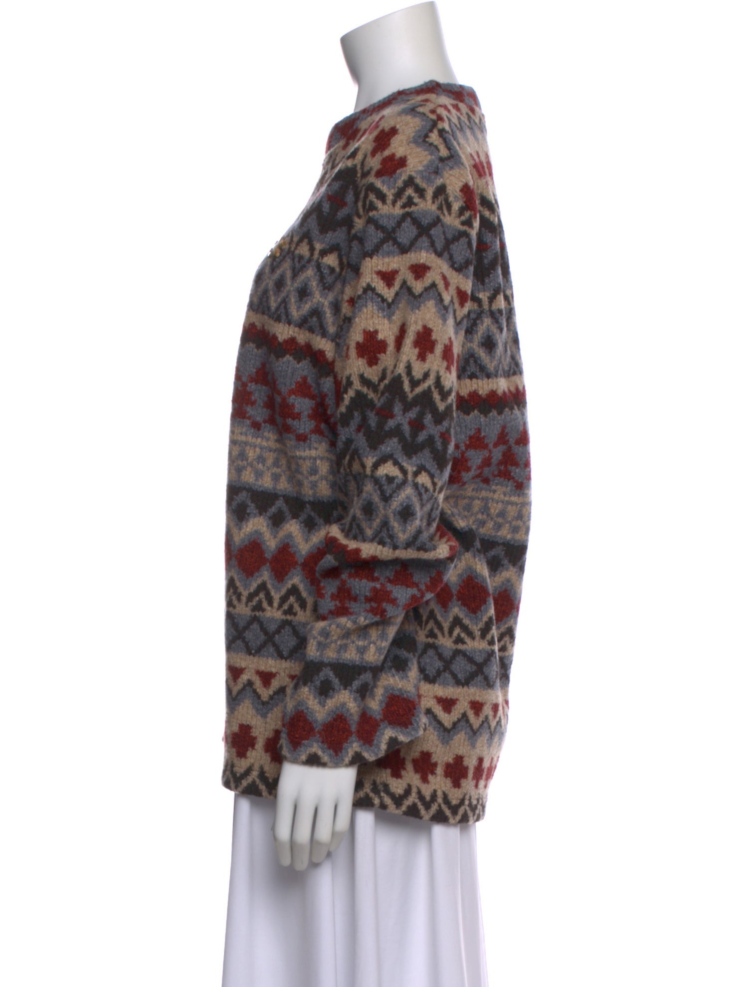 District Vision Printed Crew Neck Sweater