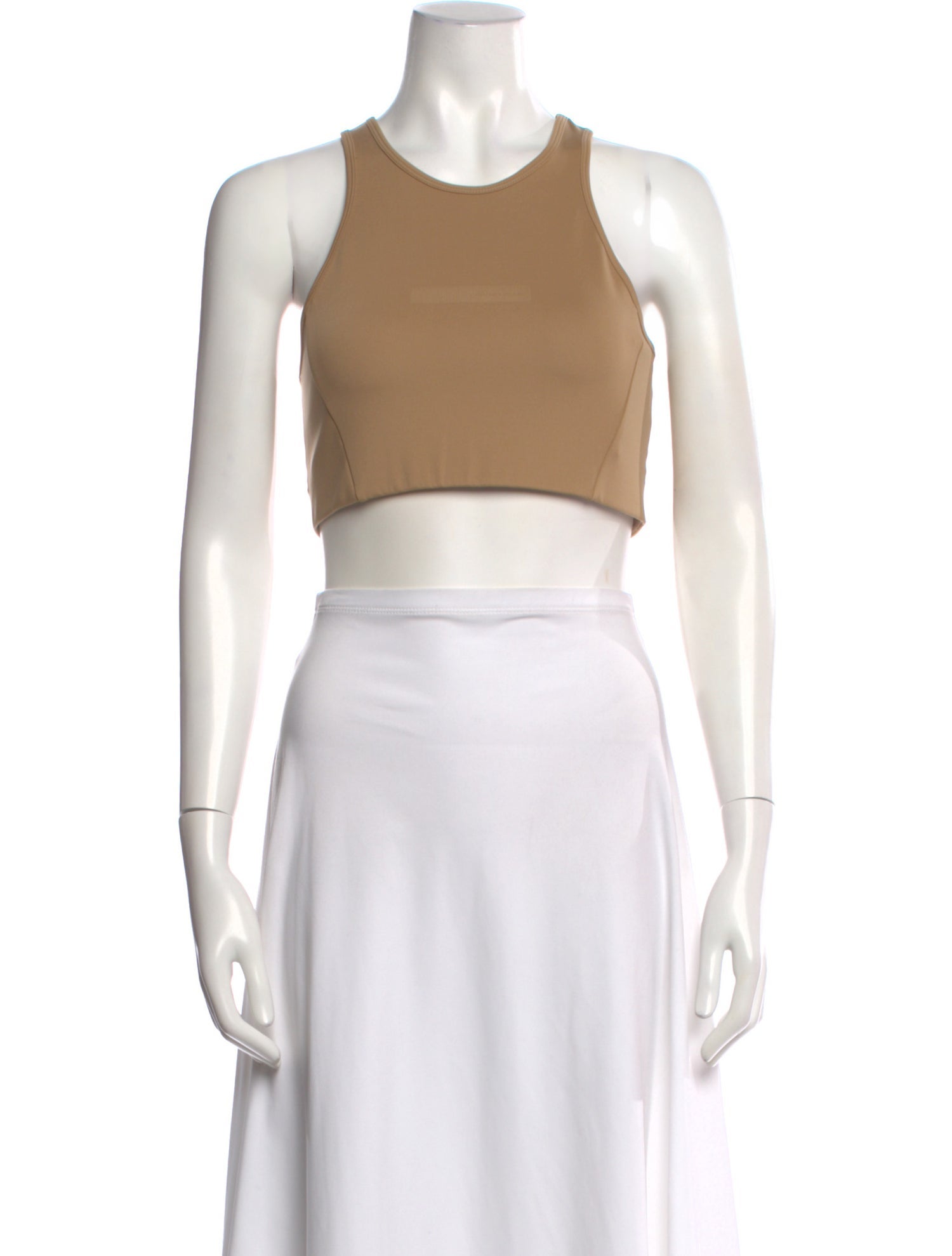 District Vision Crew Neck Sleeveless Crop Top