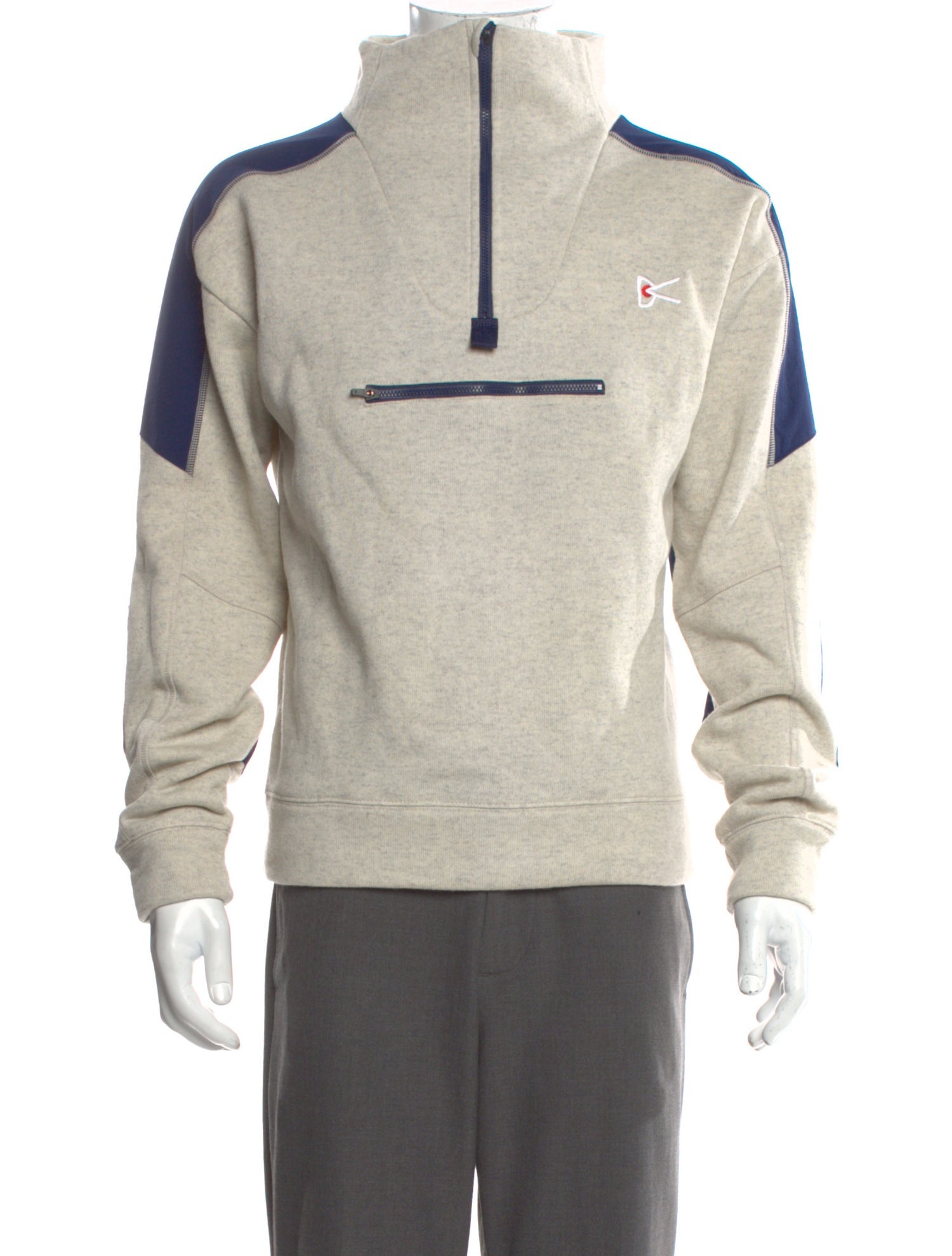 District Vision Striped Turtleneck Sweatshirt