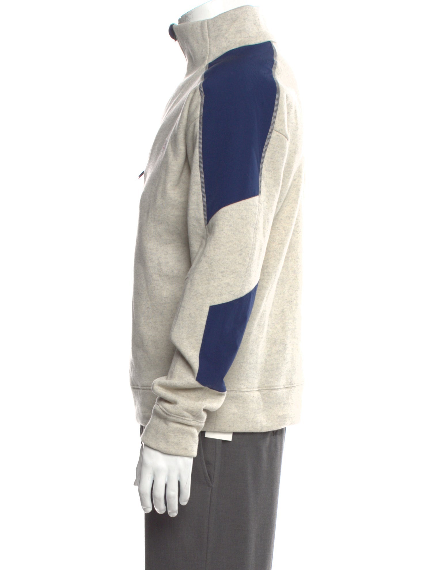 District Vision Striped Turtleneck Sweatshirt