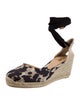 Diane Von Furstenberg X Castaner Canvas Printed D'Orsay Pumps