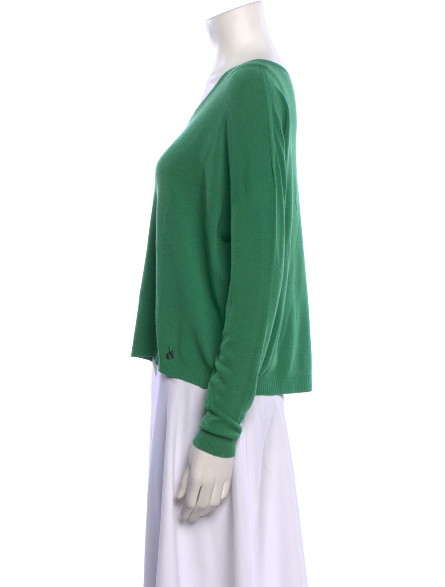 Dixie Cable Knit V-Neck Sweater