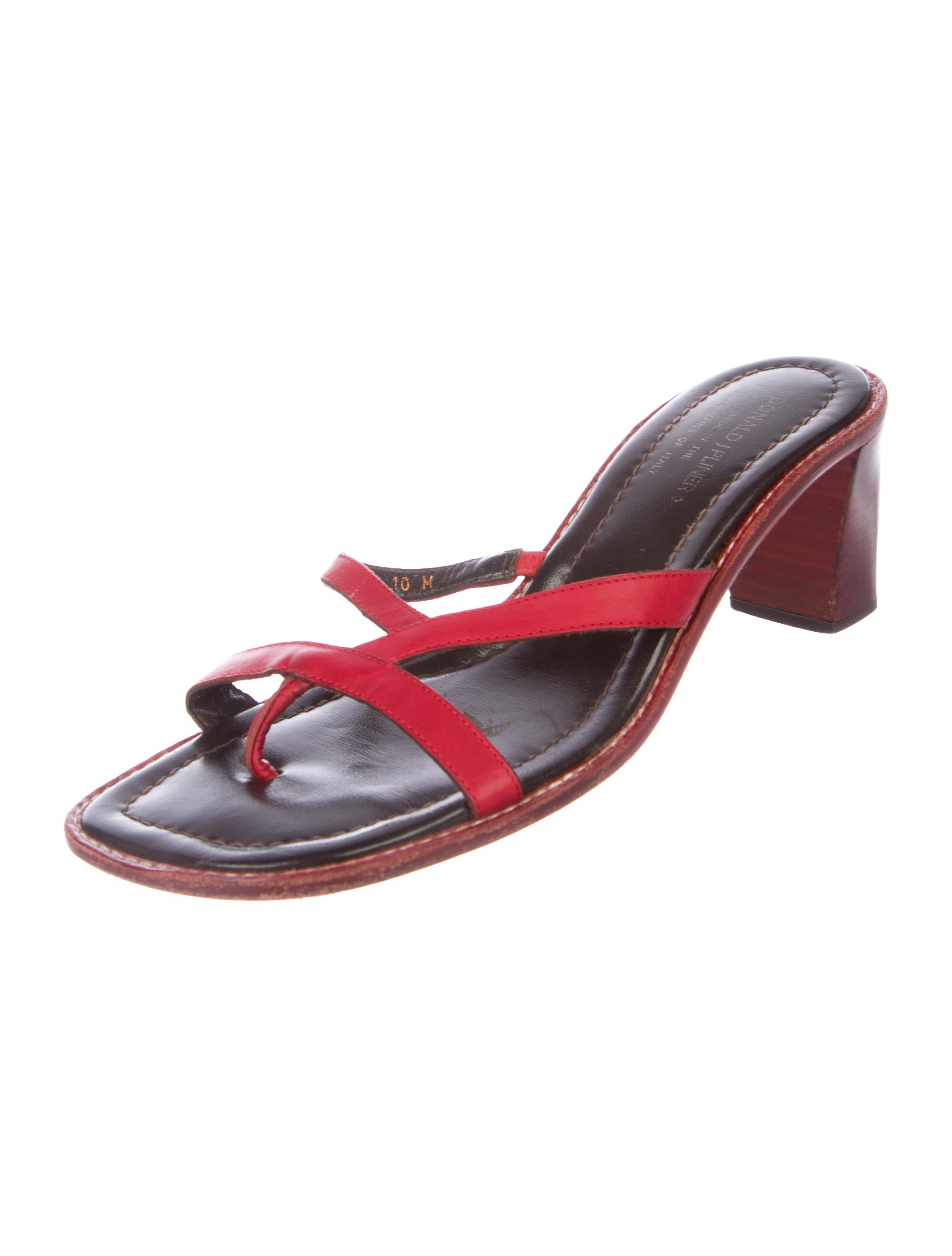 Donald J Pliner Leather Thong Sandals - Shoes - WDJ20807 | The RealReal
