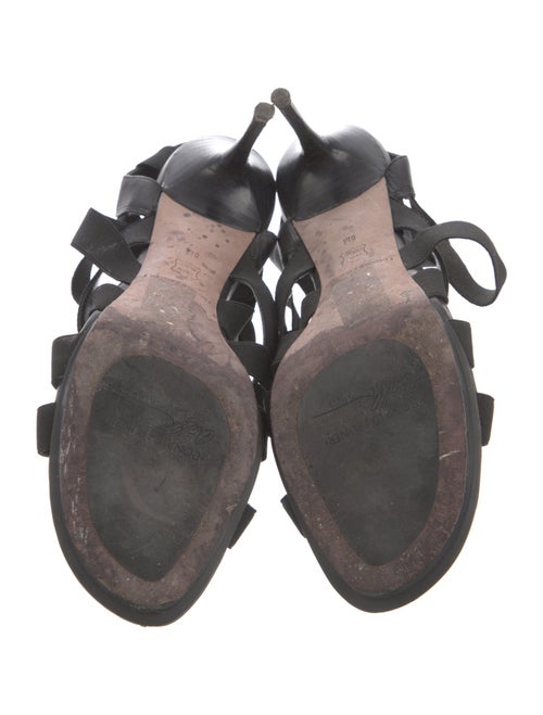 Donald Pliner Leather Leather Trim Embellishment Slingback Sandals