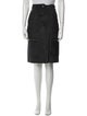 Donald Pliner Leather Knee-Length Skirt