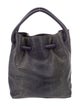 Donald Pliner Leather Trim Python Bucket Bag