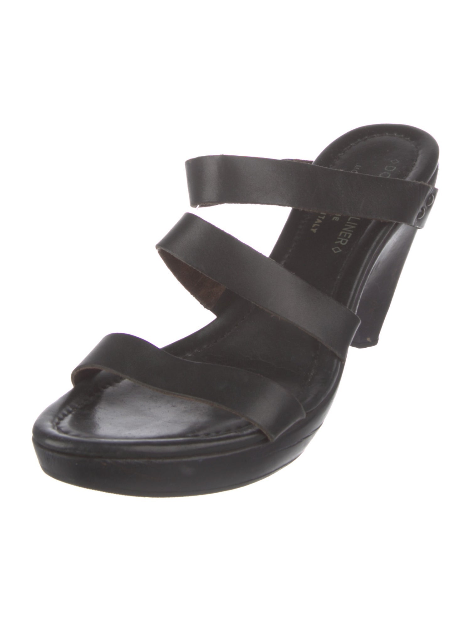 Donald Pliner Leather Slides