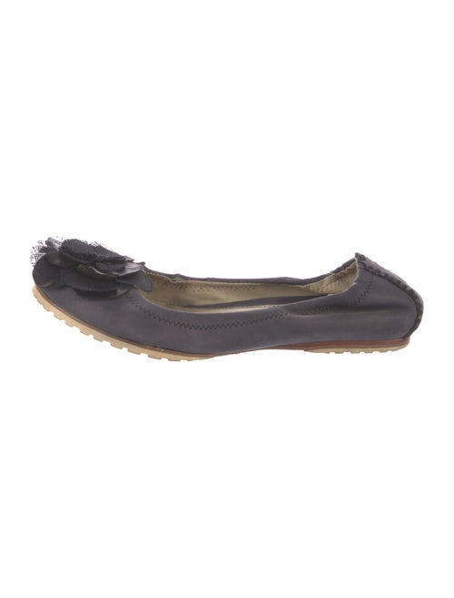 Donald Pliner Suede Mesh Accents Ballet Flats