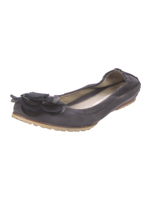 Donald Pliner Suede Mesh Accents Ballet Flats