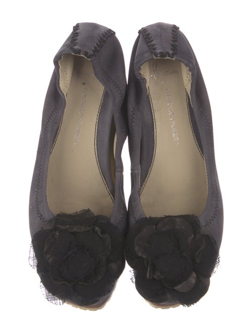 Donald Pliner Suede Mesh Accents Ballet Flats