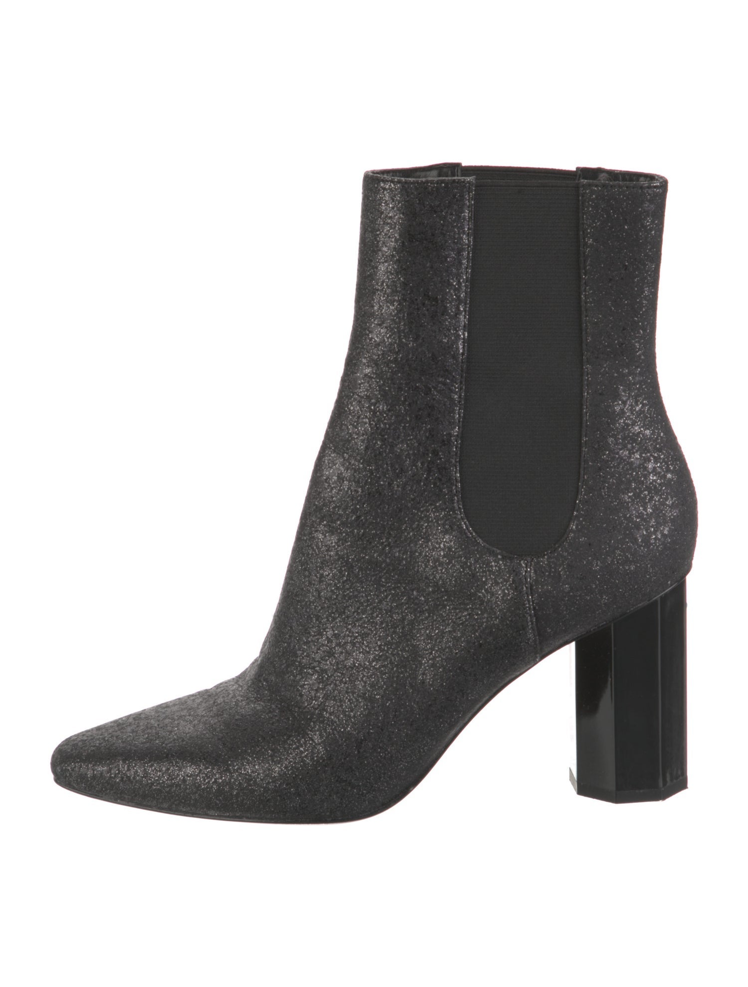 Donald Pliner Suede Animal Print Chelsea Boots