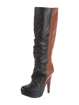Donald Pliner Leather Slouch Boots