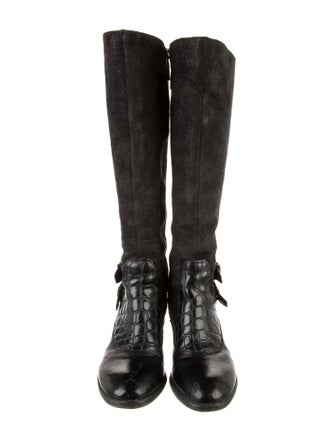 Donald Pliner Suede Riding Boots