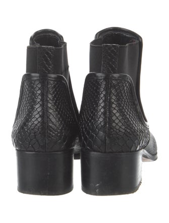 Donald Pliner Embossed Leather Animal Print Chelsea Boots