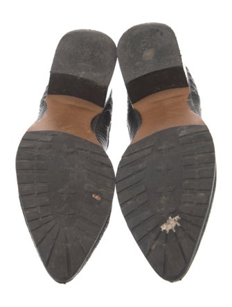 Donald Pliner Embossed Leather Animal Print Chelsea Boots