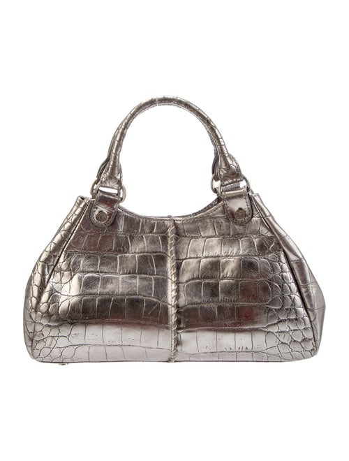 Donald Pliner Leather Top Handle Bag