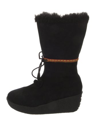 Donald Pliner Suede Lace-Up Boots