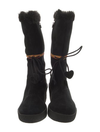 Donald Pliner Suede Lace-Up Boots