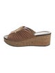 Donald Pliner Suede Cutout Accent Slides