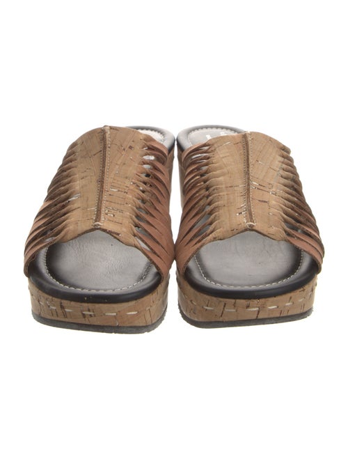 Donald Pliner Suede Cutout Accent Slides