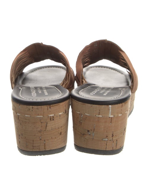 Donald Pliner Suede Cutout Accent Slides