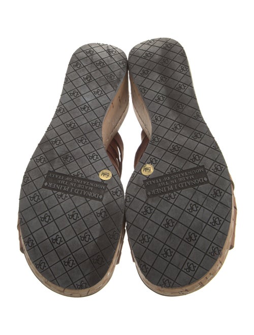 Donald Pliner Suede Cutout Accent Slides