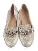 Donald Pliner Suede Chain-Link Accents Loafers