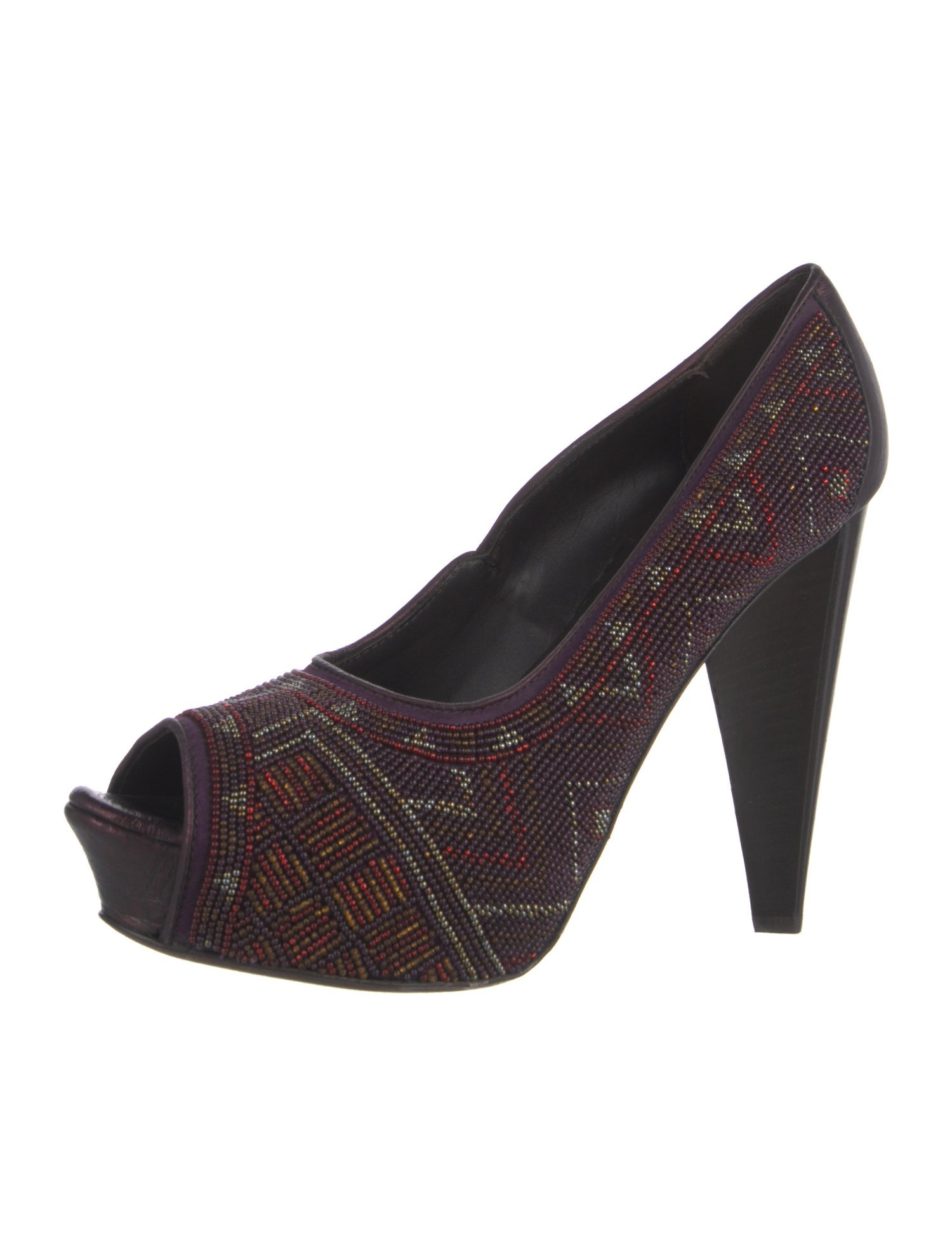 Donald Pliner Leather Printed Pumps