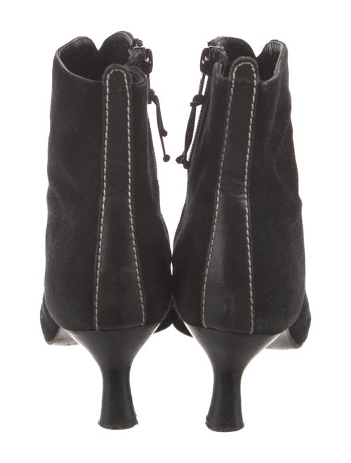 Donald Pliner Suede Leather Trim Embellishment Boots