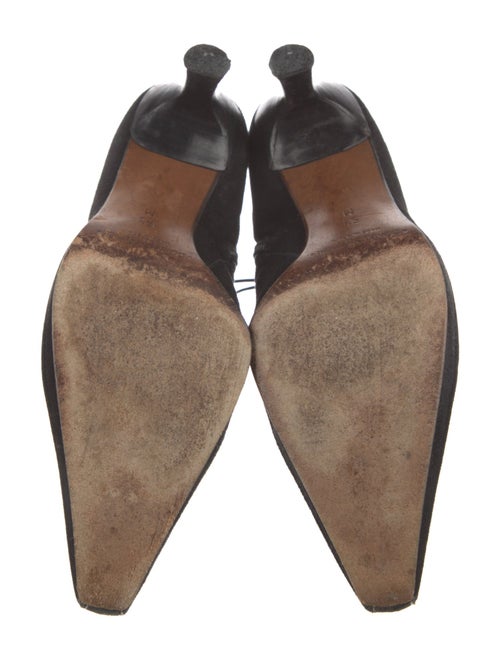 Donald Pliner Suede Leather Trim Embellishment Boots