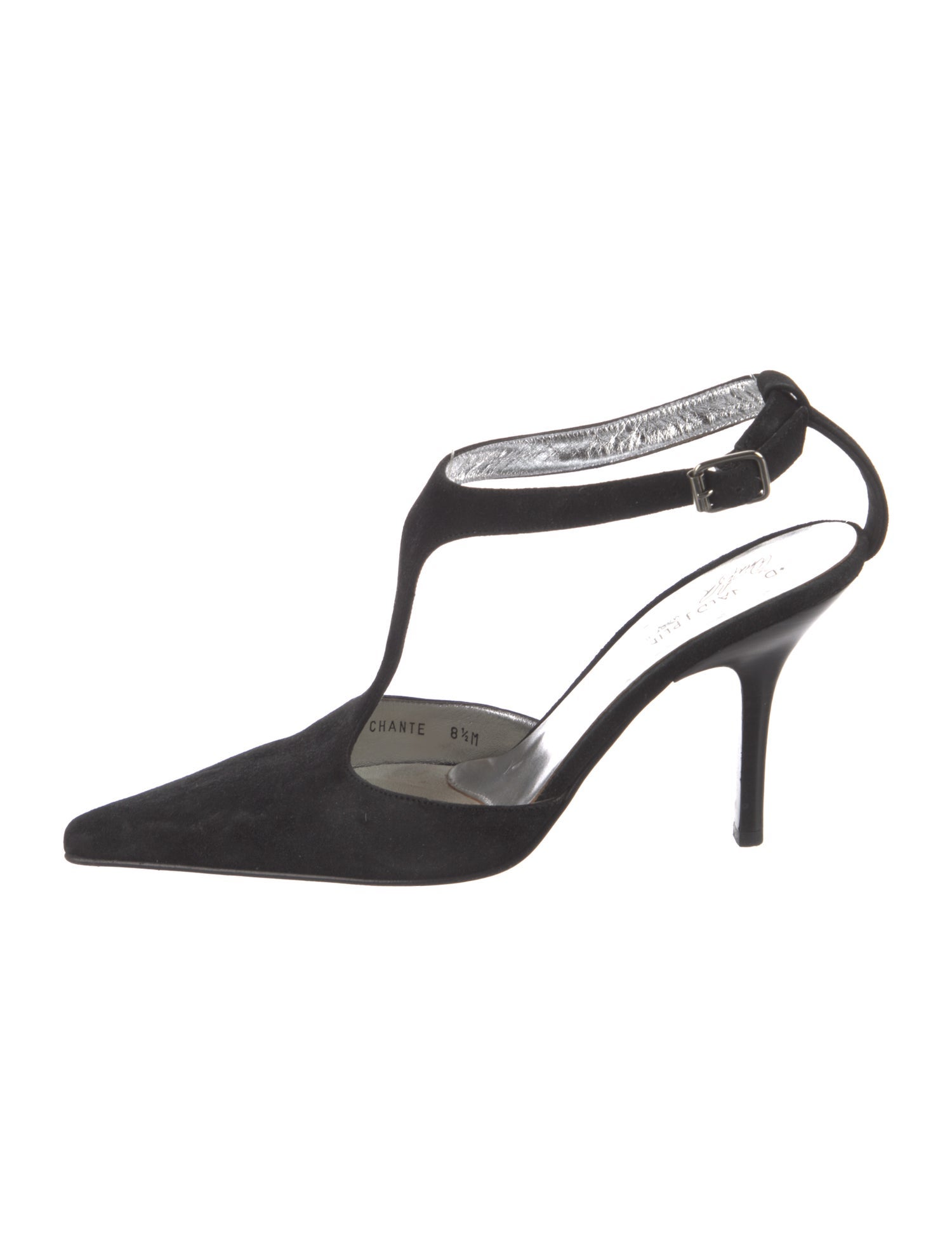 Donald Pliner Suede T-Strap Pumps