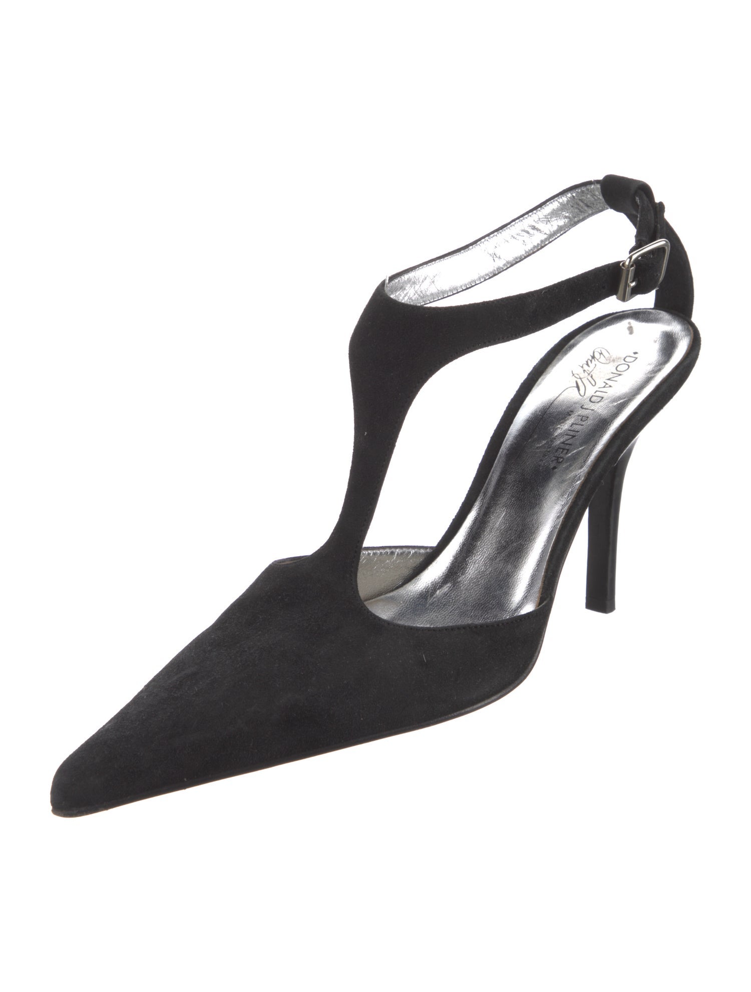 Donald Pliner Suede T-Strap Pumps