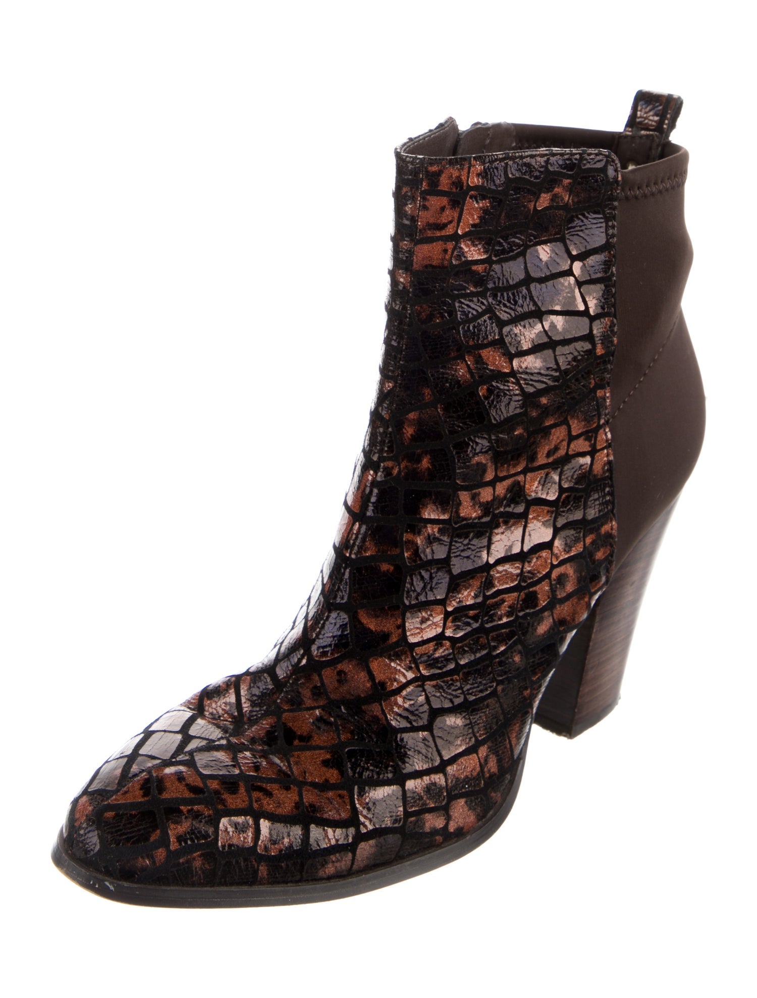 Donald Pliner Leather Animal Print Boots