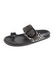 Donald Pliner Ponyhair Animal Print Slides
