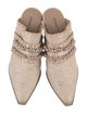 Donald Pliner Leather Braided Accents Mules