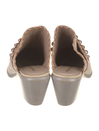 Donald Pliner Leather Braided Accents Mules