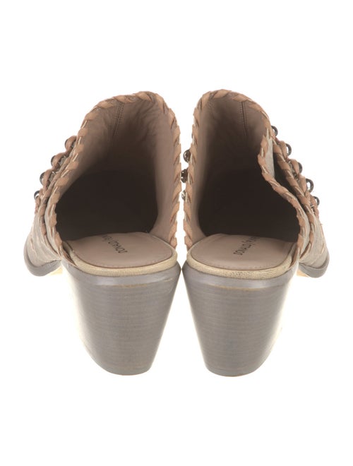 Donald Pliner Leather Braided Accents Mules
