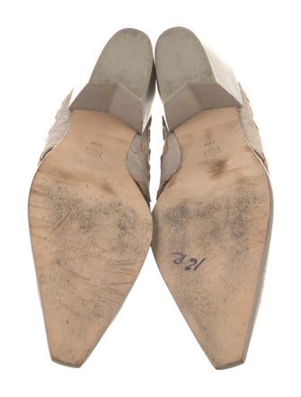 Donald Pliner Leather Braided Accents Mules