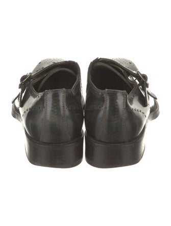Donald Pliner Leather Monk Straps