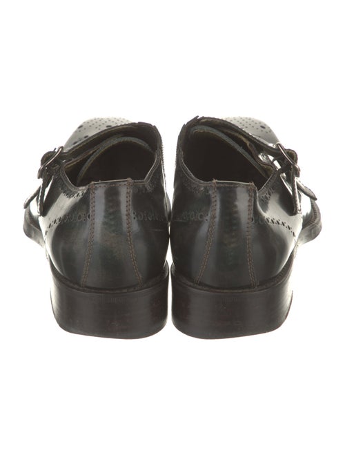 Donald Pliner Leather Monk Straps